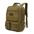 thumbnail image 4 of Mochila para caminar, mochila al aire libre para hombres mochila de viaje de gran capacidad de gran capacidad mochila para acampar para supervivencia Caqui, 4 of 8