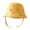 Yellow, variant on AJGRHE Kids Adjustable Chin Strap Sun Hats Summer Spring Cartoon Dinosaur Embroidery Outdoor Beach Bucket Cap Yellow One Size