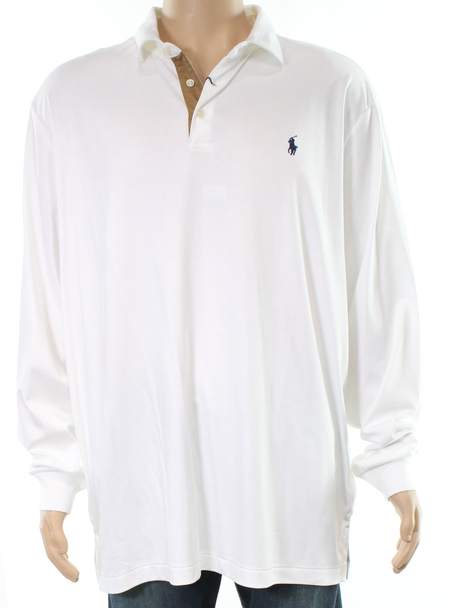 Polo Ralph Lauren - Polo Ralph Lauren NEW White Mens Size XL Logo Embroidered Polo Shirt
