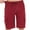Red, variant on Dolkfu Cargo Mens Shorts Casual Swim Drawstring Bermuda Shorts Elastic Waist Baggy Mens 7 Inch Shorts L