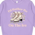 thumbnail image 3 of Inktastic Ice Skating Girls Figure Skater Id Rather Be on the Ice Toddler Sweatshirt, 3 of 4
