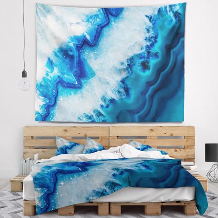 DESIGN ART Designart 'Geode Slice Macro' Abstract Wall Tapestry