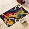 thumbnail image 1 of ZICANCN Area Rugs Doormat , Music Guitar Facecloth Non-Slip Floor Mat Rug for Living Room Kitchen Sink Area Indoor Outdoor Entrance 72"x48", 1 of 9
