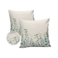 thumbnail image 2 of Outdoor Throw Pillow Cover Farm Daisy and Eucalyptus Leaves Vines Waterproof Cushion Covers 2 Pack Greenery on Vintage Linen Pillow Cases Home Decoration for Patio Garden Couch Sofa, 2 of 7