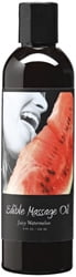 Earthly Body Edible Massage Oil - Watermelon, 8.0 oz