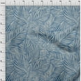 thumbnail image 4 of oneOone Georgette Viscose Blue Fabric Leaves Craft Projects Decor Fabric Printed By The Yard 42 Inch Wide, 4 of 6