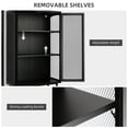 thumbnail image 5 of Laso II Mesh Door Cabinet - Black, 5 of 20