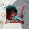 thumbnail image 2 of ARISTURING Sexy African American Woman Decorative Throw Pillow Cover Fashion Black Girls Lady Chic Pillow Case Square Cushion Covers for Couch Sofa, 2 of 5