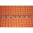 thumbnail image 2 of Cotton satin Lycra Twill print orange and pink 58" wide [12807], 2 of 4