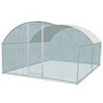 thumbnail image 3 of 10 x 10 ft Large Metal Chicken Coop, Walk-in Poultry Cage Chicken Hen Run House with Waterproof Cover, Rabbits Cats Dogs Farm Pen for Outdoor Backyard Farm Garden, 3 of 11