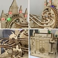 thumbnail image 2 of Electric 3D Wooden Puzzles Marble Run Model Kits Brain Teaser Puzzle DIY handmade Christmas gift(Without battery), 2 of 9