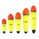 thumbnail image 1 of Flotadores de pesca EVA de 0.35oz - 1.8oz para pesca en mar y agua dulce, amarillos, paquete de 5, 1 of 6