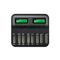 thumbnail image 2 of Cargador De Batería Inteligente De 8 Ranuras Para Baterías Recargables Aa Aaa C D Scienceny EL011262-00, 2 of 5