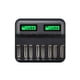 thumbnail image 2 of Cargador De Batería Inteligente De 8 Ranuras Para Baterías Recargables Aa Aaa C D sonducket EL011262-00, 2 of 5