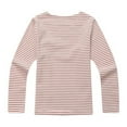 thumbnail image 2 of Richie House Girls' Striped T-shirt with Bow RH1219-B-4/5, 2 of 2