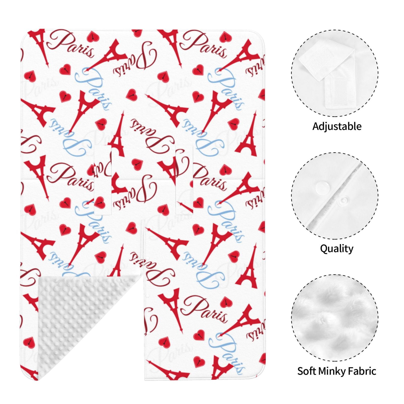 Car Seat Cover Baby - Eiffel red Tower Breathable Infant Car Seat Cover for Baby Carseat, Lightweight Comfort Baby Essentials Must Haves Newborn Stuff for Girl Boy