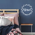 thumbnail image 2 of Vinyl Wall Art Decal - Blessed - 22" x 22" - Cute Trendy Grateful Inspirational Thanksgiving Season Quote Wreath Shape Sticker For Office Storefront Coffee Shop School Entryway Door Apartment Decor, 2 of 4