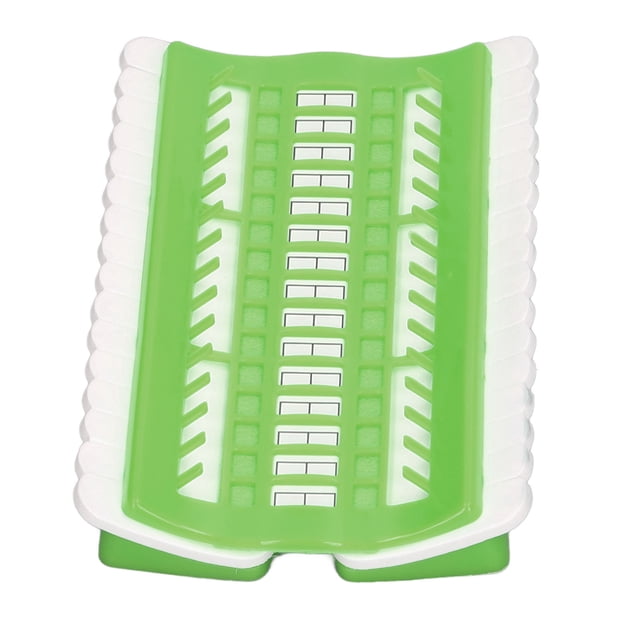 Thread Organizer, Embroidery Floss Shelf 30 Positions Foam Notches Efficient Sorting For Pointed Needle Green