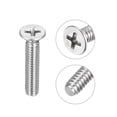thumbnail image 4 of Uxcell 8#-32x7/8" Flat Head Machine Screws Phillips 304 Stainless Steel Bolts 50 Pack, 4 of 5
