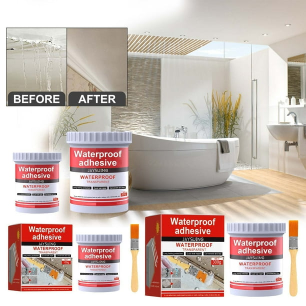 Sellador Transparente Invisible Superfuerte 2024, Agente de Recubrimiento Impermeable y a Prueba de Fugas para Uso En Interiores y Exteriores, 100 Ml con Pincel