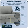 thumbnail image 3 of Serta Palisades 78" Track Arm Sofa with Removable Covers Kona Gray, 3 of 17
