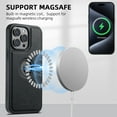 thumbnail image 2 of Allytechgroup Magnetic Compatible with iPhone 13 Pro Max case, Slim Lightweight Comaptible with Magsafe Support Magnetic Car Mount Anti-Scratch Protective Bumper for iPhone 13 Pro Max, Black, 2 of 7