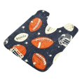 thumbnail image 3 of BZSMCE Rugby Pattern (39) Pattern 2-Piece Non-Slip Absorbent Bathroom Rug Set, Soft Bath Mat & Toilet Rug, 3 of 8
