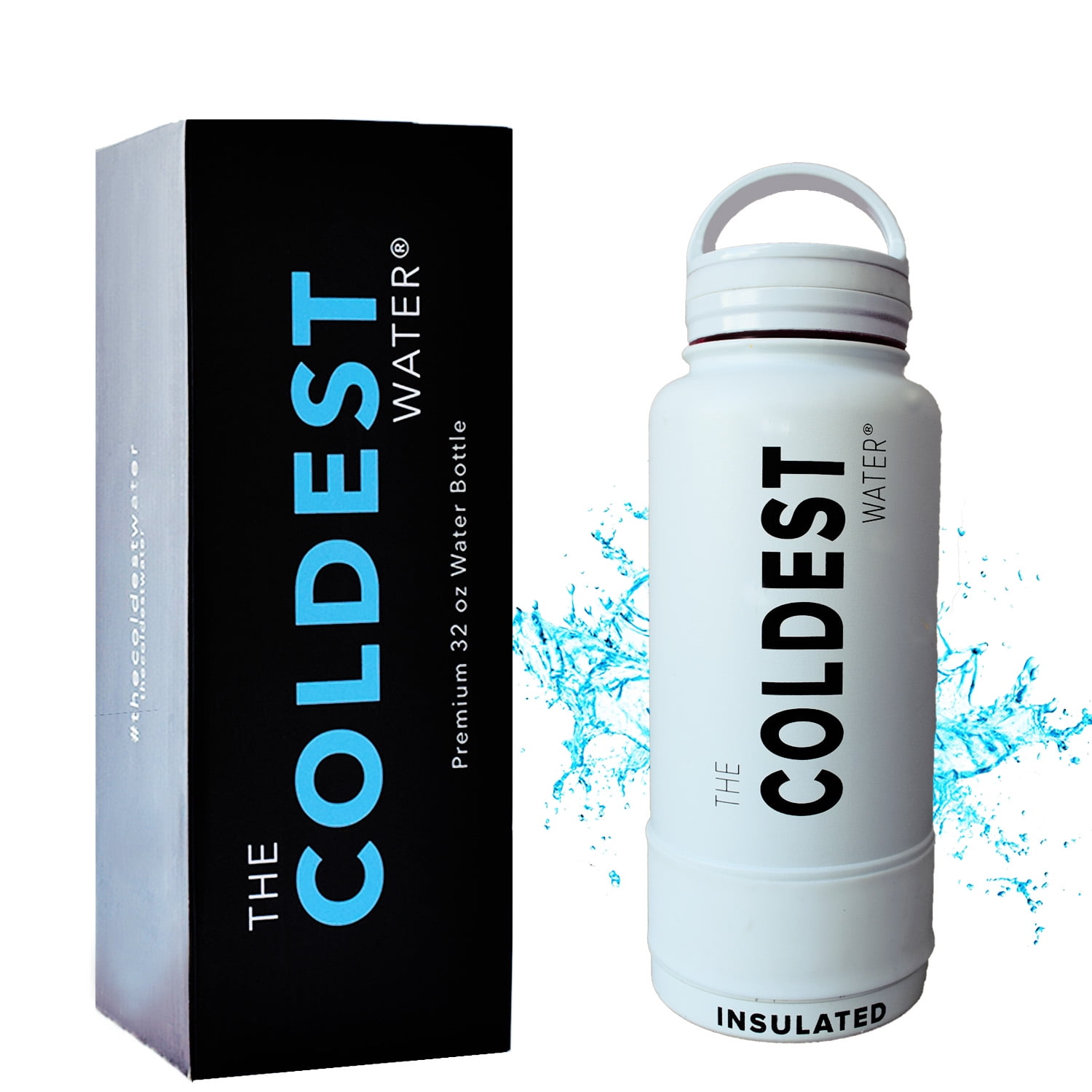 The Coldest Water Bottle 32oz Wide Mouth Insulated Stainless Steel