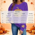 thumbnail image 4 of HongQid Crew Neck Sweatshirts Women Graphic Fall Pumpkin Thanksgiving Pullover Tops Oversized Winter Autumn Season Shirts Sequin Halloween Funny Cute Long Sleeve Tops, 4 of 7
