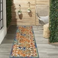 thumbnail image 6 of Nourison Aloha Indoor/Outdoor Transitional French Country Multicolor 2'3" x 12' Area Rug, (12' Runner), 6 of 10