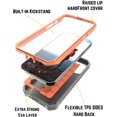 thumbnail image 3 of CaseBorne ArmadilloTek V Case for [iPhone 13 Pro] with Built-in Screen Protector & Kickstand Full-Body Multi-Layer Rugged - Orange, 3 of 5