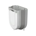 thumbnail image 2 of Kcavykas Kitchen Trash Can with Lid Foldable Wall-Mounted Kitchen Trash Can, Telescopic Hanging Storage Bin for Household and RV Waste Disposal Seasonal Savings for the Holidays, 2 of 6