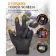 thumbnail image 3 of Guantes tácticos para hombre y mujer, guantes de moto negros con pantalla táctil y carcasa rígida para airsoft, paintball, motocross, caza, tiro, acampada, conducción de vehículos todoterreno,, 3 of 6