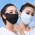 thumbnail image 3 of Mascarilla de seda de hielo de verano para mujer, de moda, transpirable, fina, con protección UV, para esquinas de los ojos, para exteriores, 3 of 6