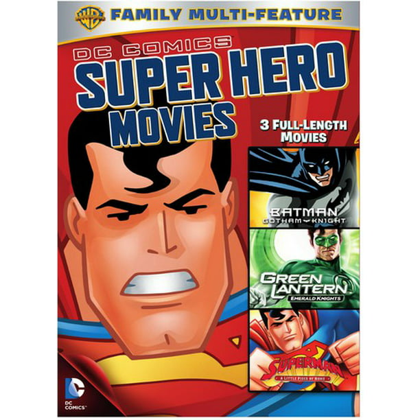 DC Comics Super Hero Movies: 3 Full-Length Movies (DVD) 