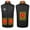 98 Black, variant on guisaled Men Heated Vest Rechargeable USB Electric Heated Vest 4 Heating Zone Winter Outdoor Camping Fishing Ski Heated Vests