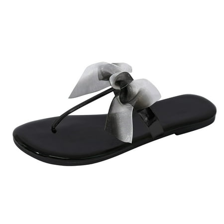 

Ediodpoh Women s Summer Fashion Clip Toe Flat Bottom Thongs Slippers Casual Comfortable Outdoor Beach Sandals Slippers Women Slippers Black 8