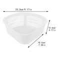 thumbnail image 3 of Oleegame 1PC Shower Soap Dish With Hook Storage Holder Multifunctional Draining Shelf Storage Rack Kitchen White Triangular Drain Basket White, 3 of 6