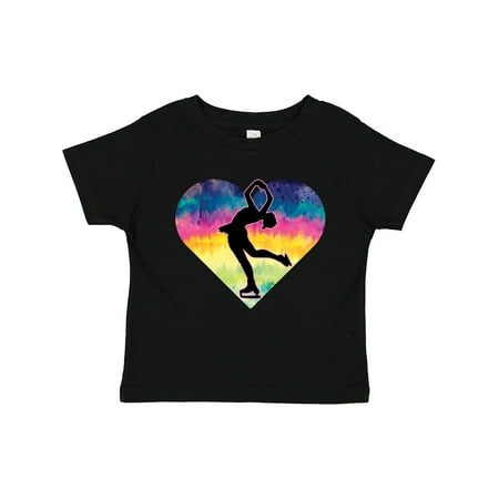 

Inktastic Ice Skating Watercolor Heart Girls Gift Toddler Toddler Girl T-Shirt