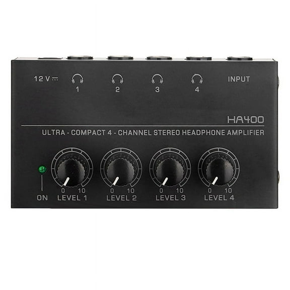 HA400 Headphone Amplifier 4-Way Monitor US Plug