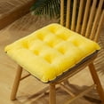 thumbnail image 1 of Nvzi Cojín de asiento para jardín, patio, hogar, cocina, oficina, grueso y cómodo, amarillo claro, 45 x 45 cm, 1 of 1