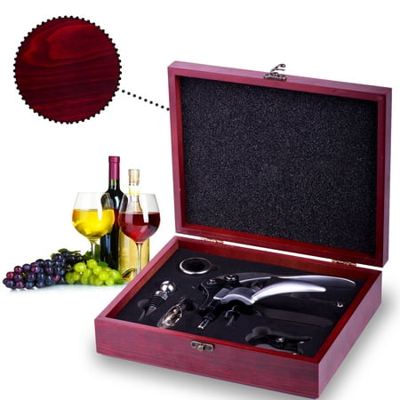 Wine opener lever corckscrew and foil cutter by Maishiteng zinc alloy plating elepahant shape elaborate package best gift (Rose gold) Rose