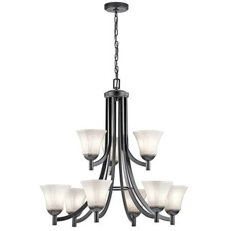 Chandeliers 9 Light With Black Finish Steel Drum Material Medium 30 Chandeliers 9 Light With Black Finish Steel Drum Material Medium 30 Inch 900 Watts