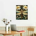 thumbnail image 5 of ZFLMY Dragonfly Daisies Canvas Wall Art Modern Home Decor Prints 16x20in, 5 of 5