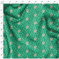 thumbnail image 4 of Soimoi Green Rayon Fabric Nest & Feather Printed Craft Fabric by the Yard 56 Inch Wide, 4 of 5
