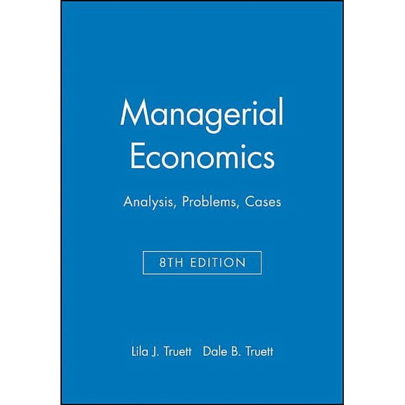 Managerial Economics: Analysis, Problems, Cases, (Paperback)