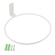 thumbnail image 1 of Soporte de pared en forma de anillo de 8 pulgadas para macetas, blanco, paquete de 3, 1 of 1
