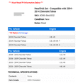 thumbnail image 2 of Head Bolt Set - Compatible with 2004 - 2014 Chevy Tahoe 2005 2006 2007 2008 2009 2010 2011 2012 2013, 2 of 2