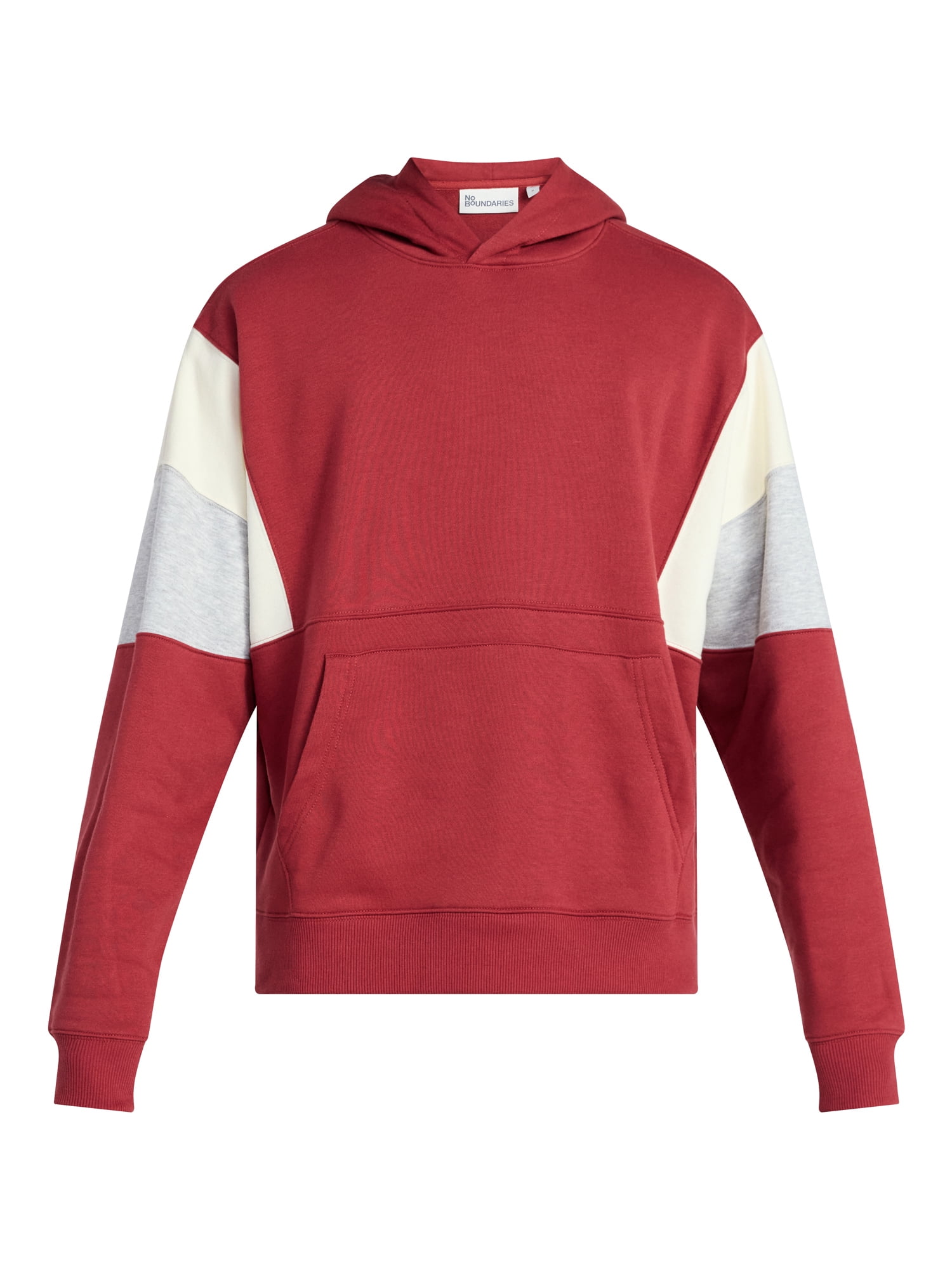 No Boundaries Colorblock Fleece Hoodie, Men's XS-5XL