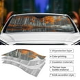 thumbnail image 5 of Fuzoiu White Horse Autumn Birch Print Car Windshield Sun Shade,Block Uv Rays Sunshade,Foldable Front Window Sun Visor Protector for Car,SUV,Truck-Keep Vehicle Cool-White Horse Autumn Birch, 5 of 8
